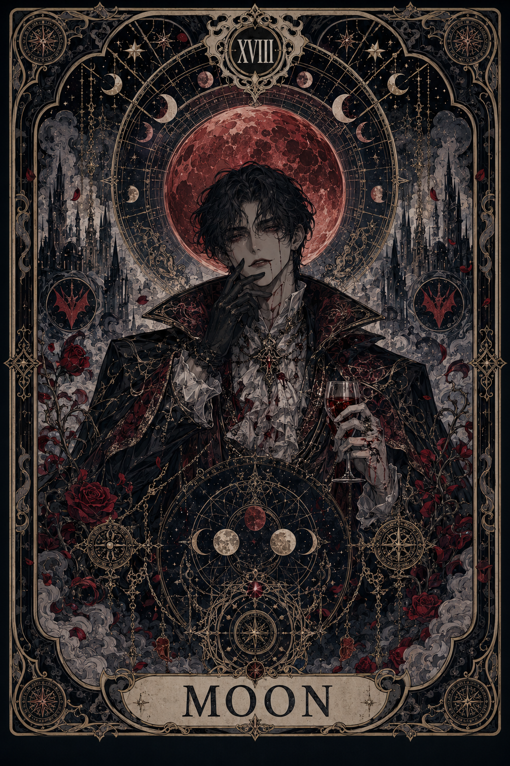 Moon pathway card