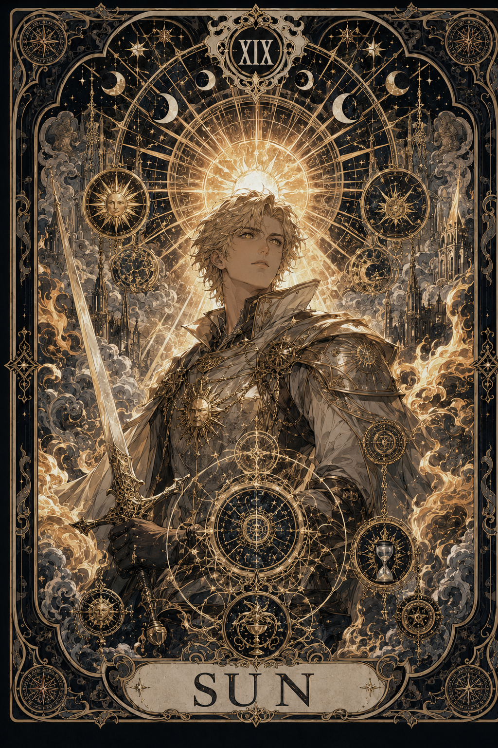 Sun pathway card